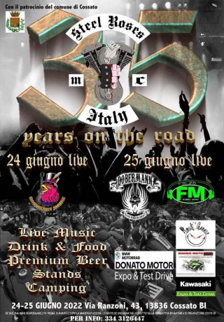 Cossato - In arrivo il motoraduno Steel Roses: due giorni di musica, moto e street food