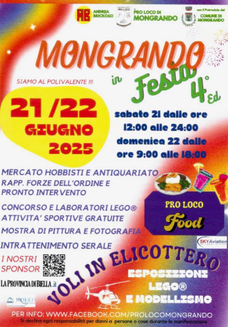 Mongrando in festa: Lego, sport, elicotteri e karaoke per un weekend ricco di eventi