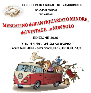 Torna il Mercatino dell’Antiquariato e del Vintage al Vandorno: un fine settimana tra tesori d’epoca e solidarietà